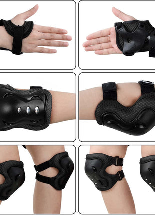 BOSONER Kids/Youth Knee Pad Elbow Pads Guards Protective Gear Set for Roller Skates Cycling BMX Bike Skateboard Inline Skatings Scooter Riding Sports