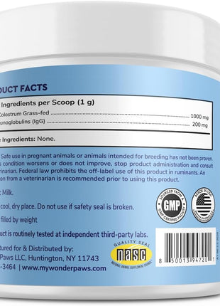 Liquid Glucosamine Superhero Drops Plus Grass-Fed Colostrum Powder - for Dog's Mobility, Joint Care, Skin Health & Immune Support – Liquid Glucosamine 16 Ounces – Colostrum 3.20 Ounces