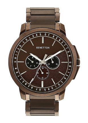 United Colors of Benetton Men Brown Round Dial Analog Watch - UWUCG1801