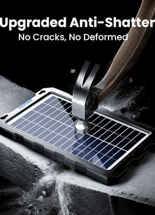 POWOXI Upgraded 7.5W-Solar-Battery-Trickle-Charger-Maintainer-12V Portable Waterproof Solar Panel Trickle Charging Kit for Car, Automotive, Motorcycle, Boat, Marine, RV,Trailer, Snowmobile, etc.