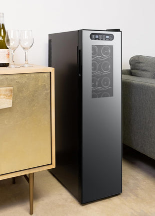 Koolatron 18 Bottle Wine Fridge – Wine Cooler with Glass Door, 1.9 cu. ft (53 L), Beverage Can Refrigerator, Digital Temperature Control/Dual Temperature Zone, Ideal for White, Red, Sparkling Wine