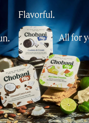 Chobani Flip Low Fat Greek Yogurt Chocolate Chip Cookie Dough 4.5oz