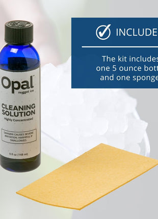 GE Profile Opal | Cleaning Supplies Kit for Opal Nugget Ice Maker | Ice Machine Cleaner Kit Includes (1) 5 oz Bottles of Cleaning Solution, (1) Cleaning Sponge