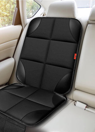 XHYANG Car Seat Protector 1 Pack Car Seat Cushion Mat Thickest Padding,Waterproof 600D Fabric Car Seat Covers for Non-Slip Backing Mesh Pockets for Baby and Pet (Black, 1 Pc)