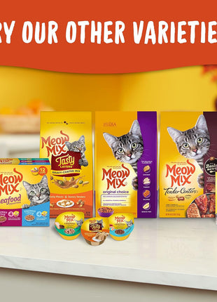 Meow Mix Tender Favorites Poultry & Beef Variety Pack, Wet Cat Food, 2.75 oz Cup (24 Pack)