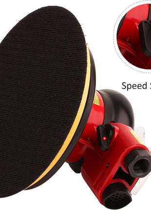 Professional Air Random Orbital Palm Sander, Dual Action Pneumatic Sander, Low Vibration, Heavy Duty ... (6 inch)