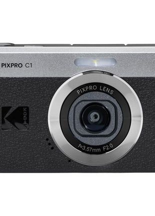 KODAK PIXPRO C1 Friendly Zoom Digital Camera - 13MP Compact Point and Shoot with 2.8??180? Tilt LCD Flip Screen, Retro Vintage Design with 4X Zoom and 1080P Full HD Video for Travel, Vlogging, Black