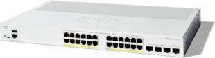 Cisco Catalyst 1300-24P-4X Managed Switch, 24 Port GE, PoE, 4x10GE SFP+, Limited Lifetime Protection (C1300-24P-4X)