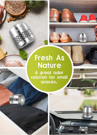 Purriko Refrigerator Deodorizer,Lasts for 10 Years,Refrigerator Odor Eliminator,Fridge Deodorizer,More Effective Than Baking Soda Bamboo Air Purifying Bags