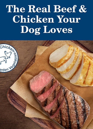 Blue Buffalo Homestyle Recipe Adult Wet Dog Food,Made with Natural Ingredients,Chicken and Beef Dinner Variety Pack,12.5-oz Cans,(Pack of 12)