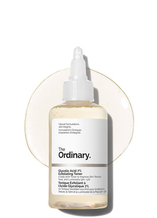 The Ordinary Glycolic Acid 7% Exfoliating Toner, Brightening and Smoothing Daily Toner for More Even-Looking Skin Tone