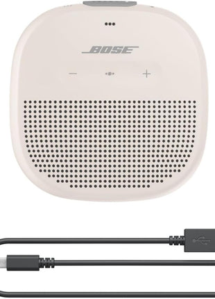 Bose SoundLink Micro Bluetooth Speaker: Small Portable Waterproof Speaker with Microphone, White Smoke