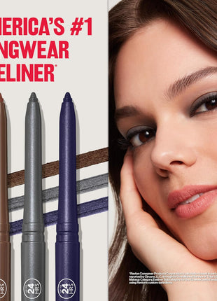 Revlon ColorStay Pencil Waterproof Eyeliner, Smudge-Proof, Eye Makeup with Built-In Sharpener, Long-Lasting, Matte Finish, 201 Black, 2 pack