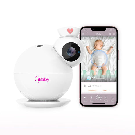 iBaby i6 Smart Baby Monitor with Breathing and Sound Machine, 2K Baby Video Camera Monitor, Upgrade Motion and Temperature alerts, No Subscription