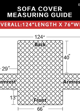 Easy Going Reversible Couch Cover for 3 Cushion Couch Sofa Cover for Dogs Water Resistant Furniture Protector Cover with Foam Sticks Elastic Straps for Pet Cat (Sofa, Gray/Light Gray)