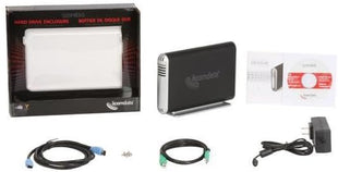 Samba USB 2.0/Firewire 400 3.5-Inch SATA Hard Drive Enclosure SMBXXXU2FE-BLK (Black)