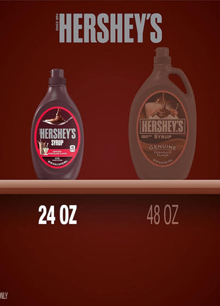HERSHEY'S Chocolate Syrup Bottle, 24 oz