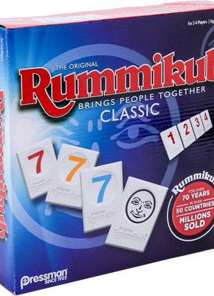 Pressman Rummikub - The Original Rummy Tile Game | Exciting Family Game of Strategy and Luck | Promotes STEM Skills | For Kids, Teens, Adults | 2-4 Players, Ages 8+