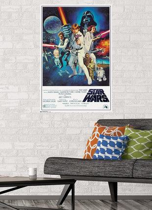 Trends International Star Wars IV One sheet Collector's Edition Wall Poster 24 inch x 36 inch for Bedroom