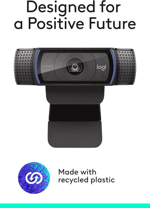 Logitech C920x HD Pro PC Webcam Full 1080p/30fps Video - Black | 30fps Video, Clear Audio, Light Correction, Works with Teams, Meet, Zoom, Nintendo Switch 2, Mac, Tablet