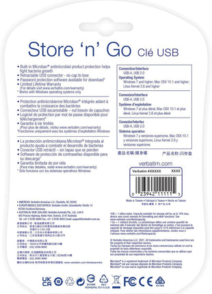 Verbatim Store 'n' Go USB Flash Drive 2.0, 16GB, Multi (Pack of 3)