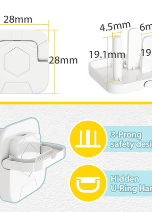 4our Kiddies Baby-Proof Outlet Covers(60 Pack) - Child Safety Electric Plug Protectors to Prevent Power Shock