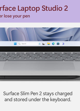 Microsoft Surface Laptop Studio 2 (2023) - 14.4 inch Touchscreen - Intel Core i7, 32GB RAM, NVIDIA RTX 2000 Ada, 1TB SSD, Windows 11, Platinum Color Microsoft Copilot