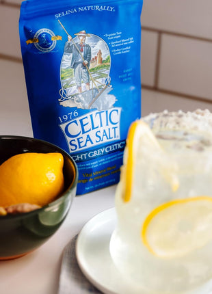 Celtic Sea Salt Light Grey Coarse – Unrefined Mineral Salt, 70+ Trace Minerals, Sustainably Harvested, GMP Certified – Cooking, Finishing, Hydration, Grinder Use – 1 lb Resealable Bag