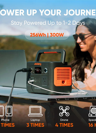Jackery Explorer 240 v2 Portable Power Station, 256Wh LiFePO4 Battery with 300W AC/100W USB-C Output, 1Hr Fast Charging, Versatile Scenarios-Outdoor/Camping/RV/Travel/Emergency Backup
