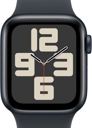Apple Watch SE (2nd Gen) [GPS 40mm] Smartwatch with Midnight Aluminum Case with Midnight Sport Band S/M. Fitness and Sleep Trackers, Crash Detection, Heart Rate Monitor, Retina Display