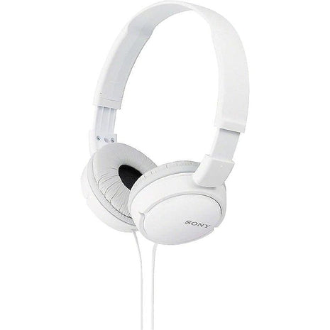 Sony ZX Series Wired On-Ear Headphones, White MDR-ZX110