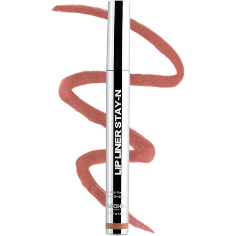Sacheu Lip Liner STAY-N Peel Off Lip Stain, Longwear, p-INKED | Water-resistant, transfer & smudge-proof, lip tint with hyaluronic acid & vitamin E for conditioning benefits, matte finish