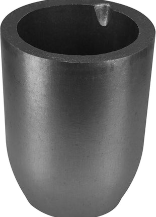 CANALHOUT 6Kg Graphite Crucible w/Pouring Spout for Melting Metal | Silicon Carbide Crucible, 1800°C(3272°F) High Temp, Melting Casting Refining Aluminum Gold Silver Brass Copper