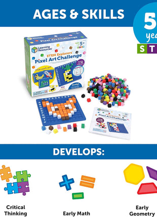 Learning Resources STEM Explorers Pixel Art Challenge
