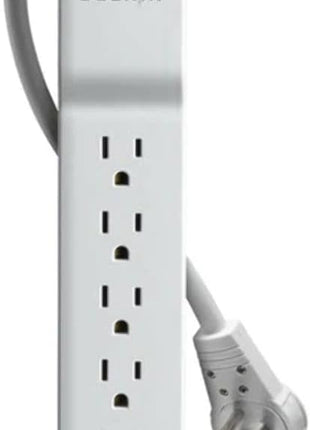 Belkin Home/Office Surge Protector with Rotating Plug, 6 AC Outlets, 6 ft Cord, 720 J, White