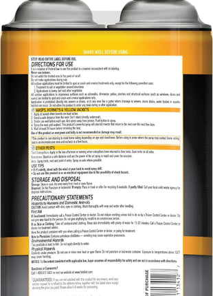Hot Shot Wasp And Hornet Killer Aerosol, Up to 27-Foot Jet Spray, 14 Ounces, 2 Pack