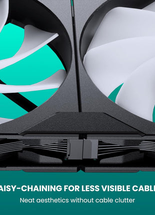 PHANTEKS 140mm RGB 3-Pack Reverse Blade Gaming PC Fan - PWM Fan - Up to 1800 RPM - High Airflow - Low Vibration - Quiet - Compatible with Desktop, Laptop, Radiator
