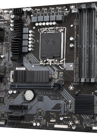 GIGABYTE B760M DS3H DDR4 Intel LGA 1700 mATX Motherboard, Supports Intel Core 14th/13th/12th Gen, DDR4, 6+2+1 Power Phase, 2X M.2, PCIe 4.0, USB-C, 2.5GbE LAN, Q-Flash Plus, PCIe EZ-Latch