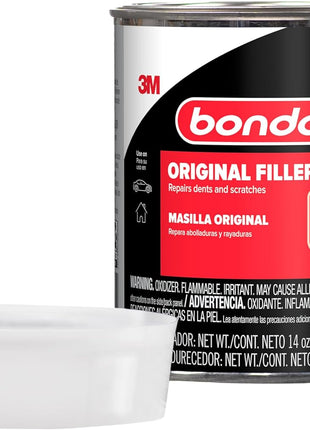 Bondo Body Filler, Original Formula for Fast, Easy Repair & Restoration of your Vehicle, 00261, Filler 14 oz and 0.5 oz Hardener, 1 Can