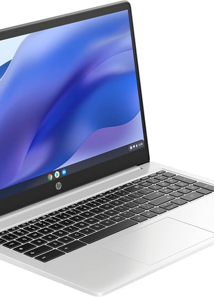 HP 15.6 HD Premium Chromebook, Intel Celeron N Processor 3.7GHz Turbo Speed, 8GB Ram, 64GB SSD, Ultra-Fast WiFi Up to 1700 Mbps, Chrome OS, Arctic Sliver