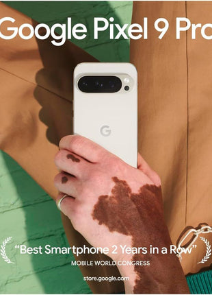 Google Pixel 9 Pro - Unlocked Android Smartphone with Gemini, Triple Rear Camera System, 24-Hour Battery, and 6.3" Super Actua Display - Obsidian - 128 GB
