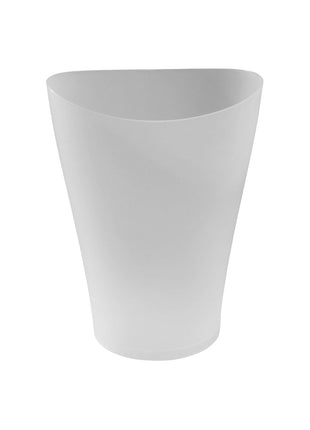 Rubbermaid Spa Works Compact Contemporary Style 9 Quart Indoor Open Vanity Home Trash Container White