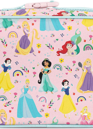 Simple Modern Disney Kids Lunch Box for School | Reusable Insulated Lunch Bag for Toddler, Girl, and Boy | Meal Containers with Exterior & Interior Pockets | Hadley Collection | Princess Rainbows