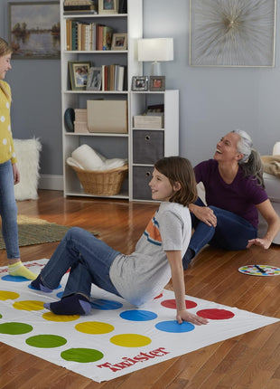 Hasbro Twister Party Classic Board Game for 2 or More Players,Indoor and Outdoor Game for Kids 6 and Up,Packaging May Vary