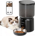 Automatic Cat Feeder with Camera â€“ 5G WiFi Timed Cat Food Dispenser, 4L Clog-Free Smart App Control Pet Feeder, 1080P HD Video with Night Vision Healthy Feeding for Small Pets Indoor