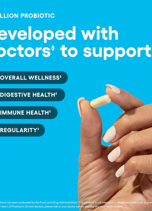Physician's Choice Probiotics 60 Billion CFU   10 Strains + Organic Prebiotics   Immune, Digestive & Gut Health   Supports Occasional Constipation, Diarrhea, Gas & Bloating   for Women & Men   30ct