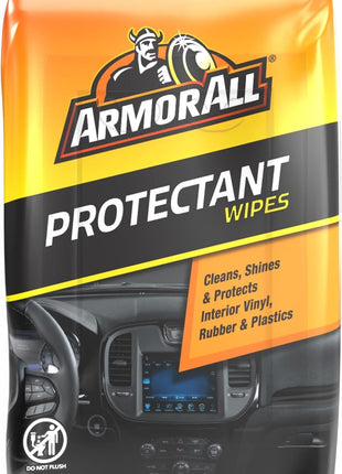 Armor All Car Protectant Wipes, Interior Car Wipes with UV Protection Against Cracking and Fading, 60 Wipes