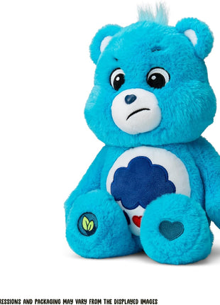 Care Bears 14" Grumpy Bear - Blue Plushie for Ages 4+ – Perfect Stuffed Animal Holiday, Birthday Gift, Super Soft and Cuddly – Good For Girls and Boys, Employees, Collectors