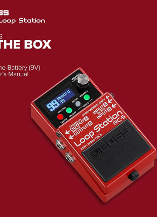 BOSS RC 5 Loop Station | Advanced Looping Features in a Compact Pedal | 32 Bit AD/DA and 32 bit Floating Point Processing | 13 Hours Record Time | Multi Color LCD | MIDI/IO & USB Connectivity