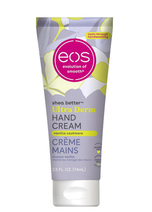 eos Shea Better Hand Cream - Vanilla Cashmere Hand Lotion | Instant Hydration + Lasting Protection | 2.5 oz